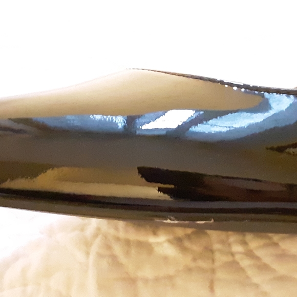 Size 9.5 B Cole Haan Grand OS black patent kitten low heels 2 inch - Picture 6 of 7